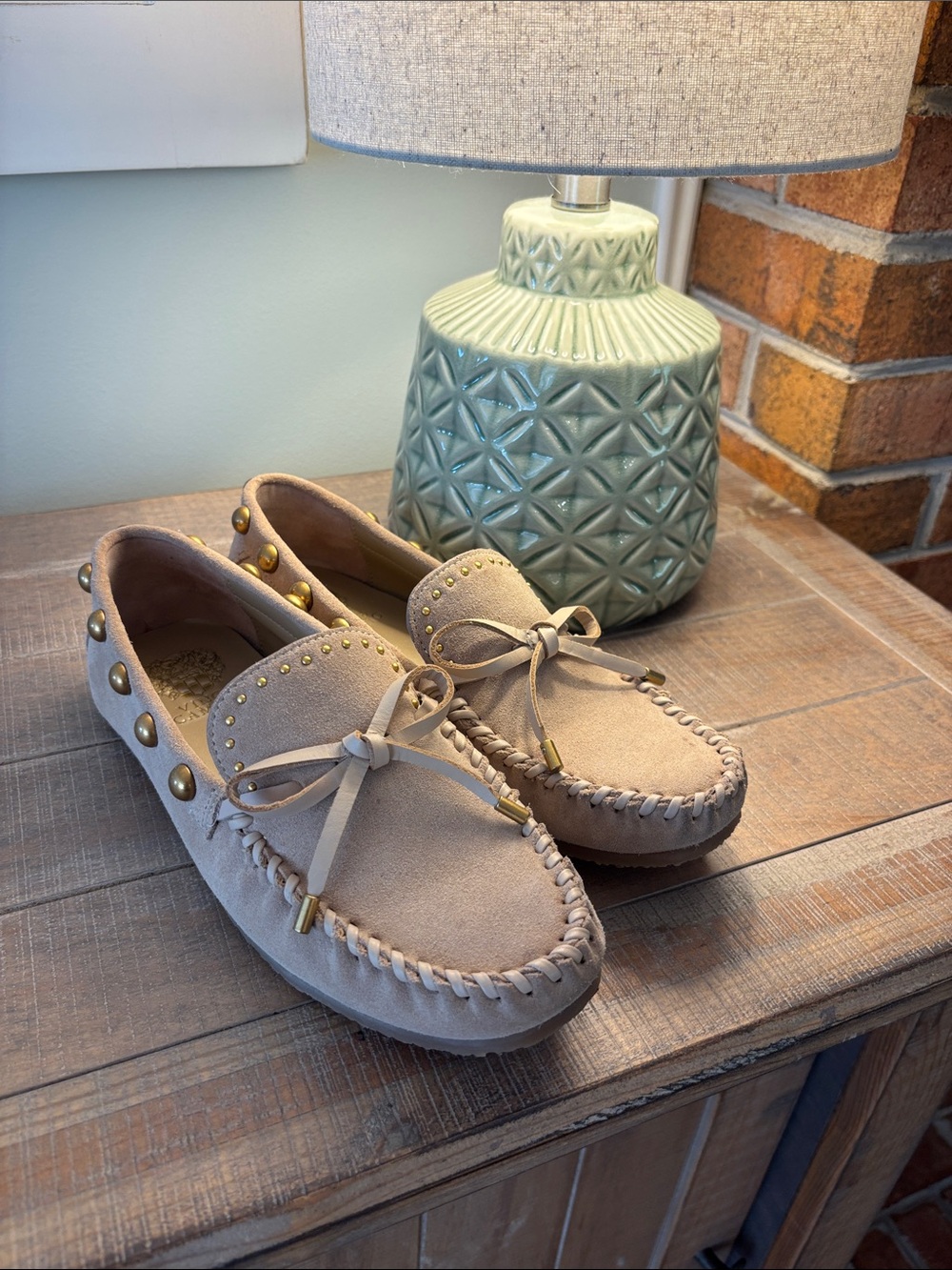 Studded moccasin like new
